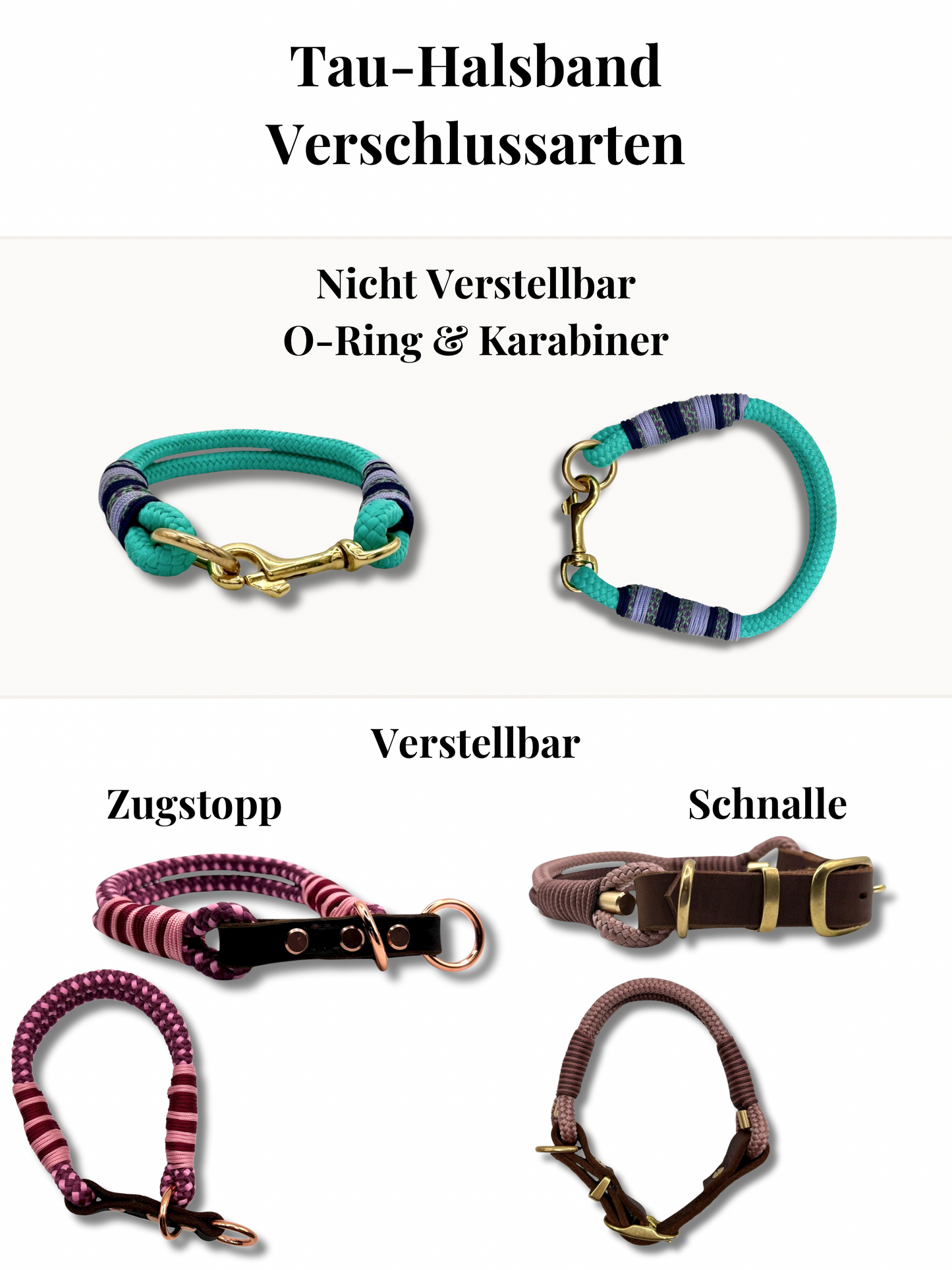 Tau Wunschfarbe Winter-Edition reflektierbare Umwickelung