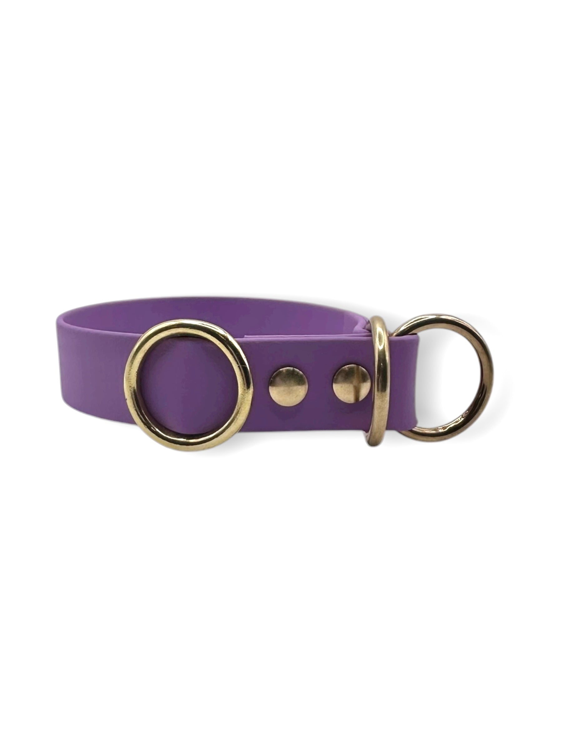 BioThane Halsband MINIMAL in “Amethyst Orchidee“ – WunschKnotenAtelier