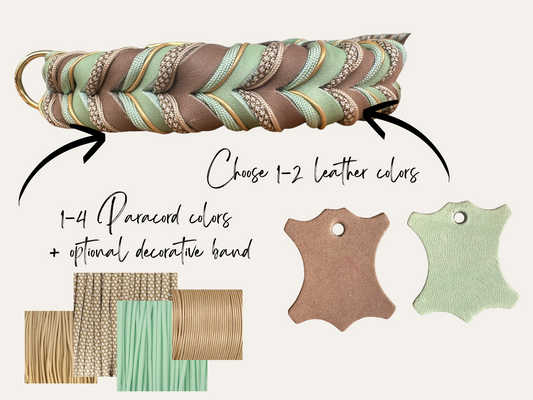 Lederhalsband WEAVE in deiner Wunschfarbe