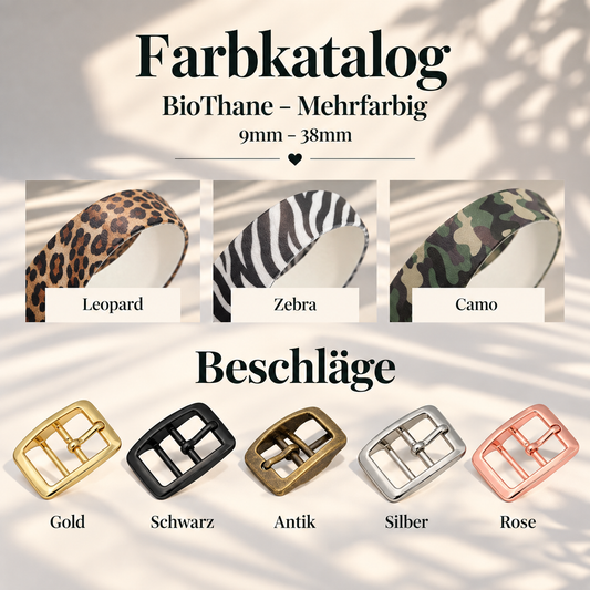 Farbkatalog BioThane für Wunschhalsband od