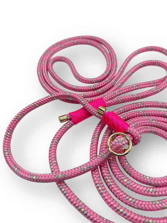 Zugstoppleine bestehend aus "Little Princess" Seil & "Neon Rosa Reflectable"