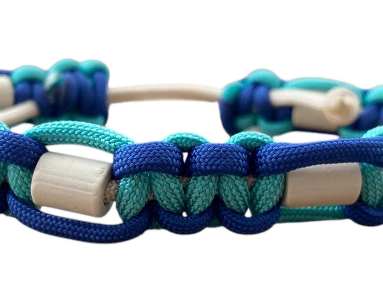 EM-Keramikhalsband “Electric Blau & Pastel Turquoise”