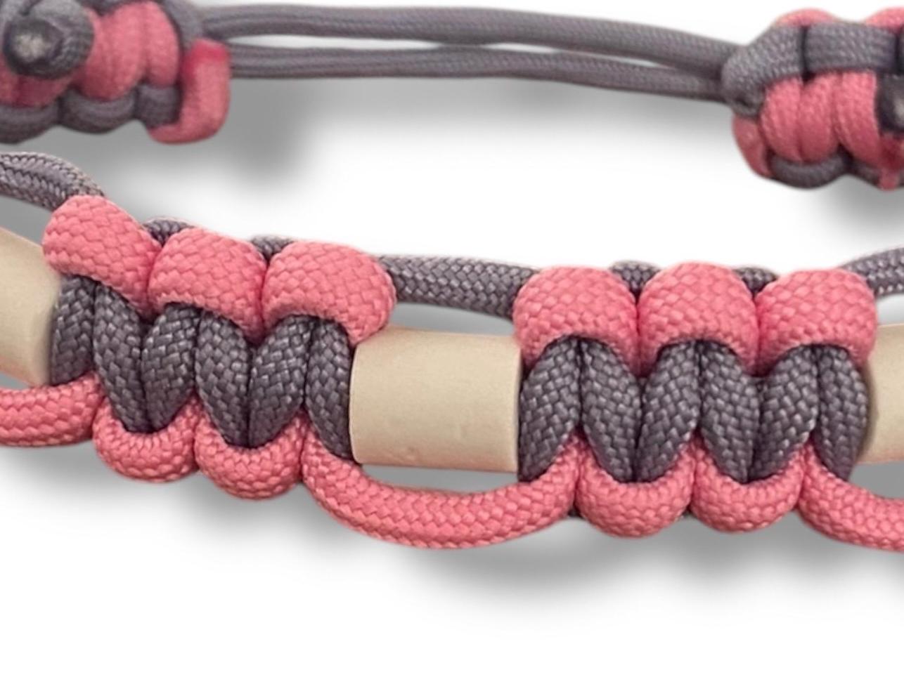 EM-Keramikhalsband “Peony Rosa & Light Lavender Lilac”