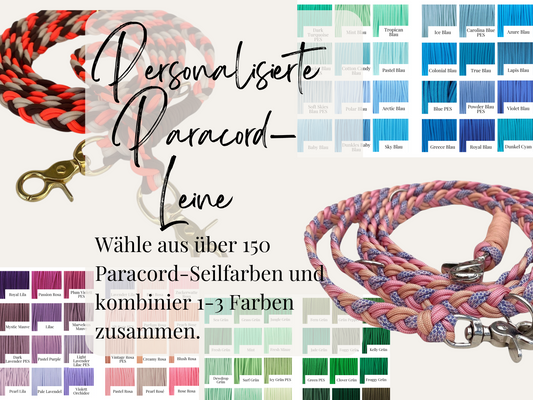 Paracordleine in deiner Wunschfarbe - individuell & handgefertigt