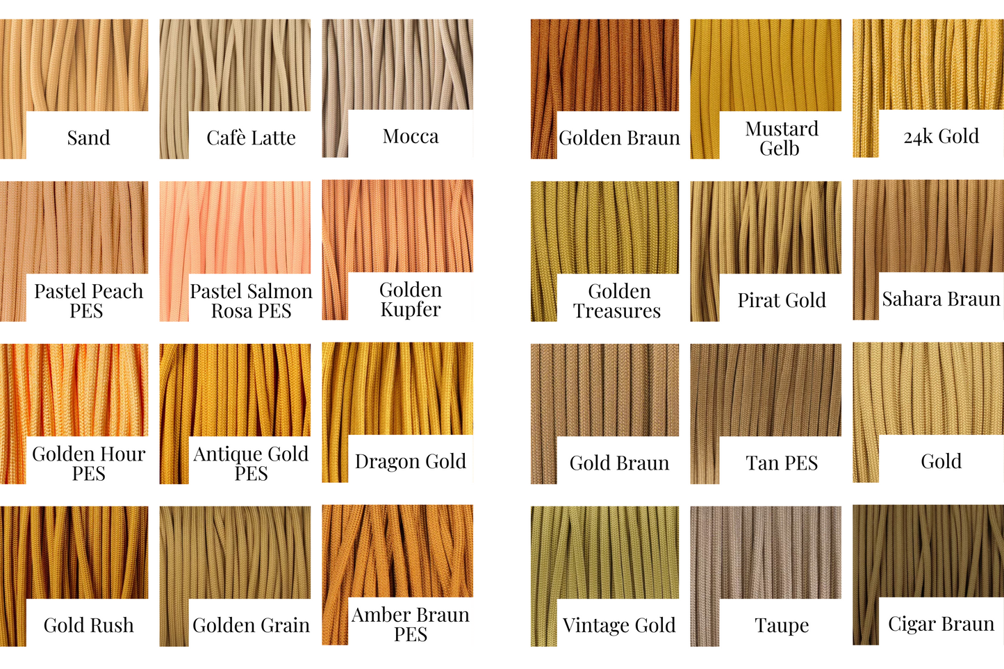 Paracordleine in deiner Wunschfarbe - individuell & handgefertigt