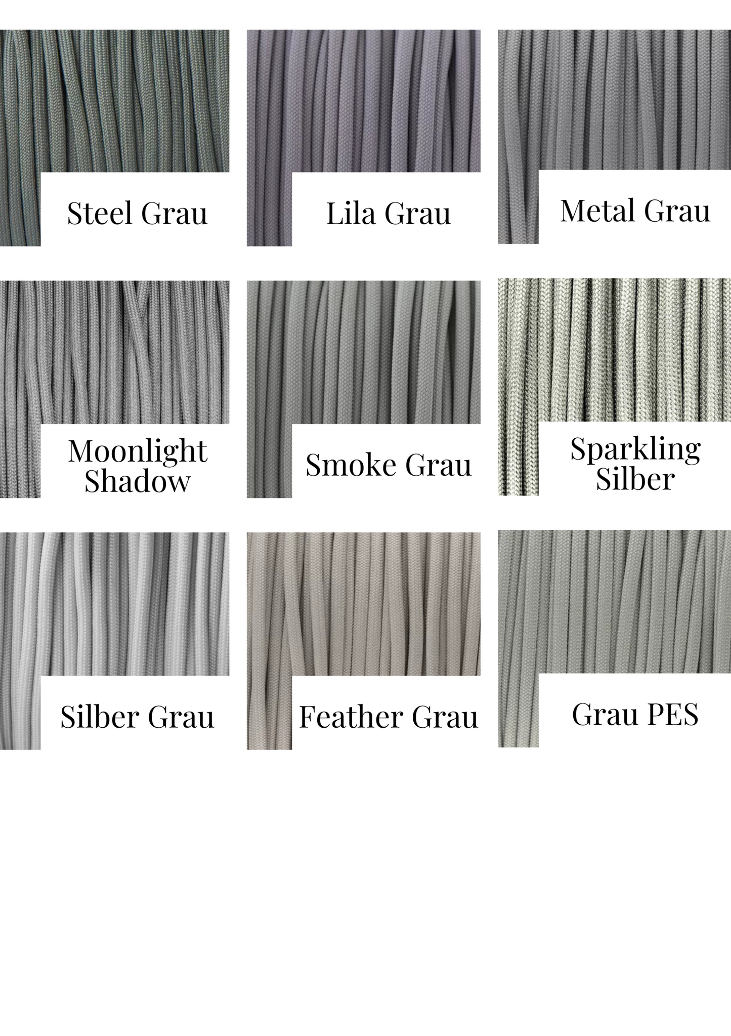 Paracordleine in deiner Wunschfarbe - individuell & handgefertigt