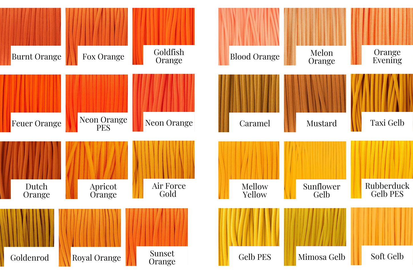 Paracordleine in deiner Wunschfarbe - individuell & handgefertigt