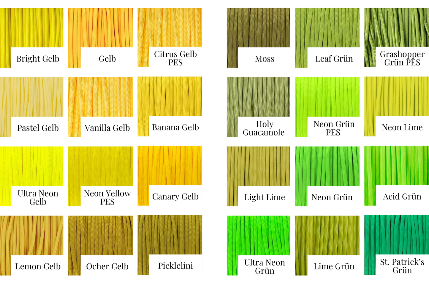 Paracordleine in deiner Wunschfarbe - individuell & handgefertigt