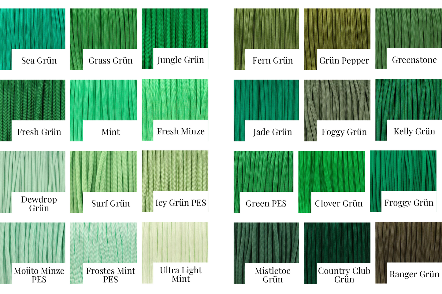 Paracordleine in deiner Wunschfarbe - individuell & handgefertigt