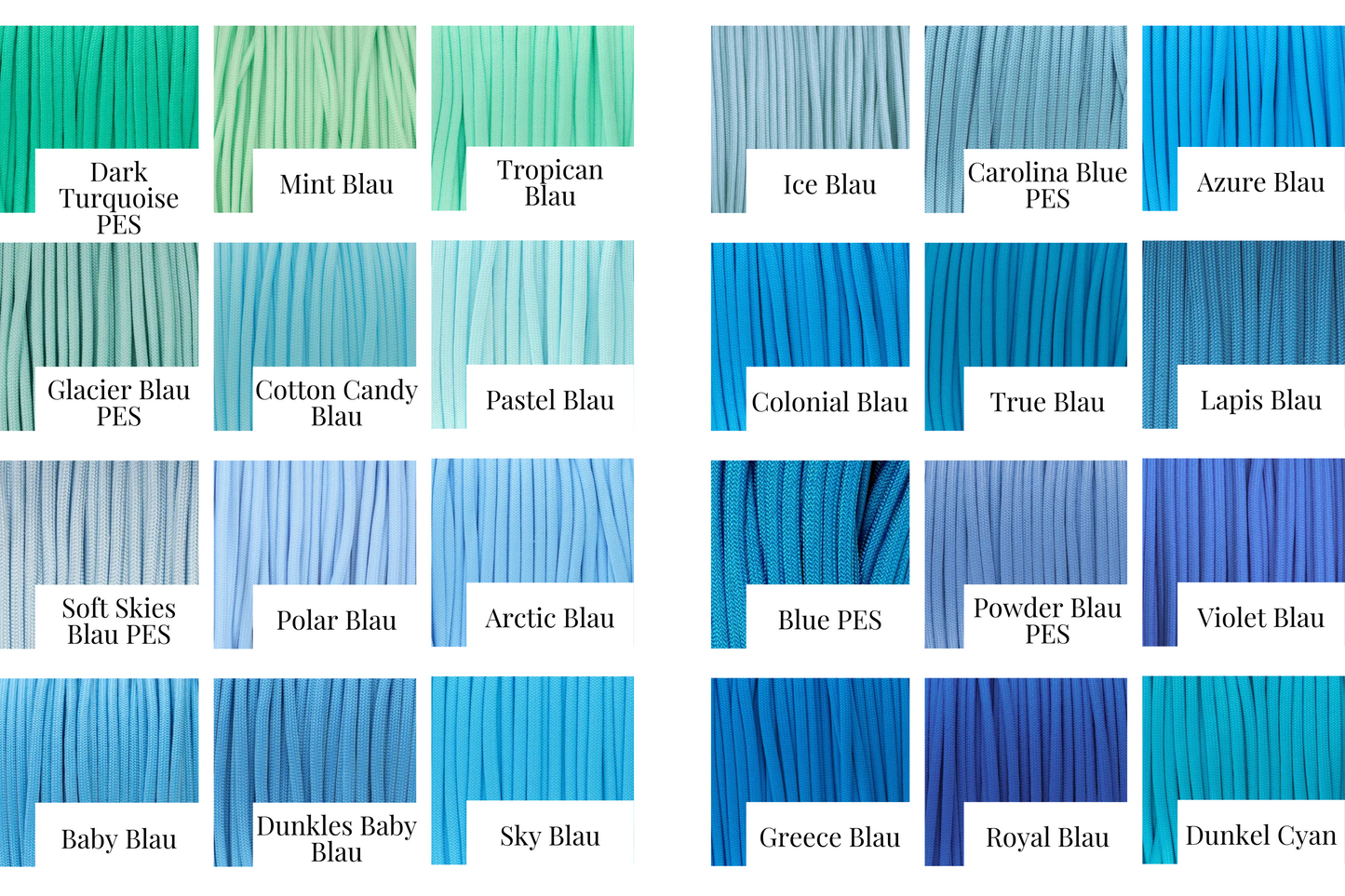 Paracordleine in deiner Wunschfarbe - individuell & handgefertigt