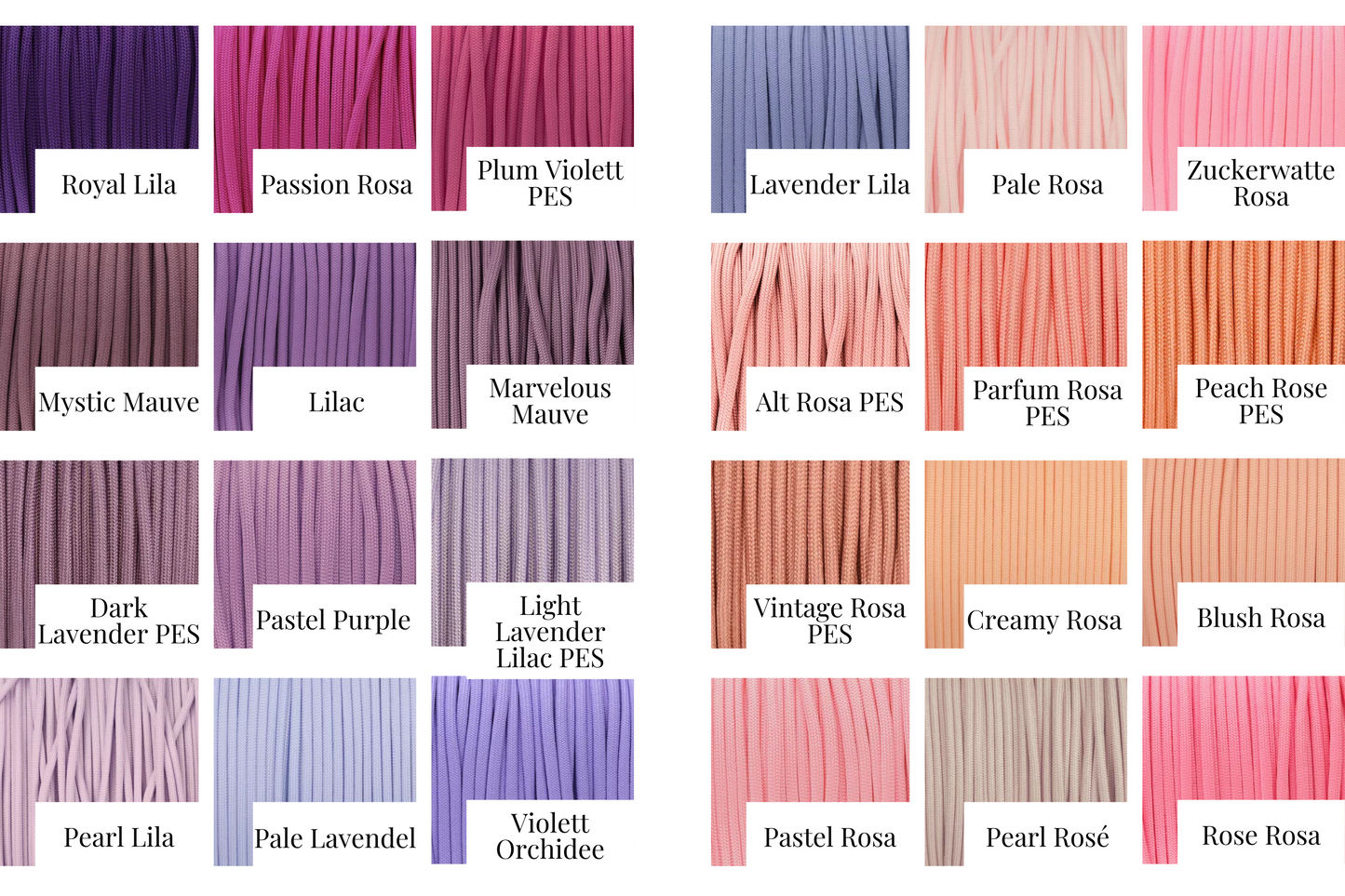 Paracordleine in deiner Wunschfarbe - individuell & handgefertigt