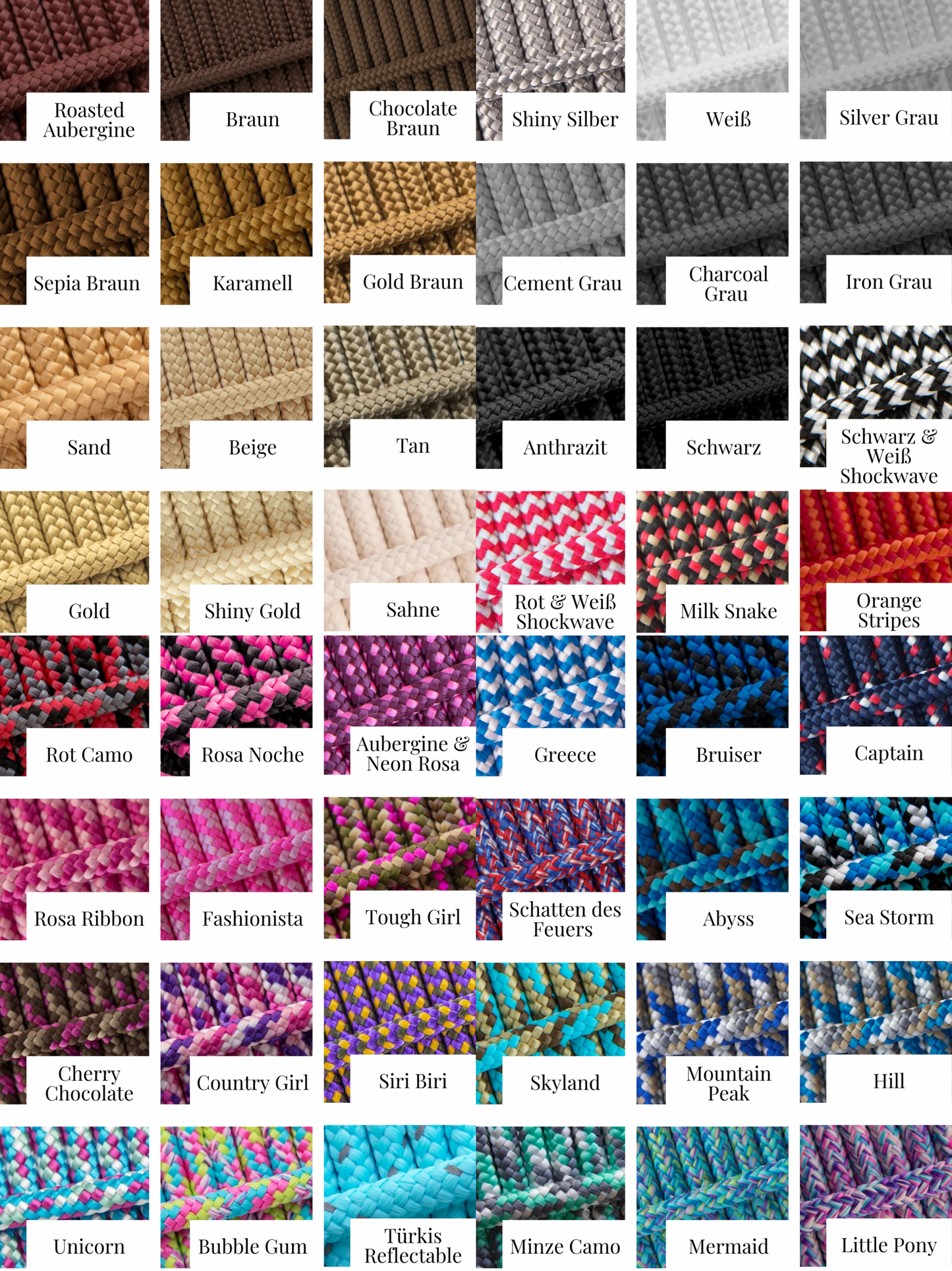 Tauleine in deiner Wunschfarbe 8mm Seil - individuell & handgefertigt