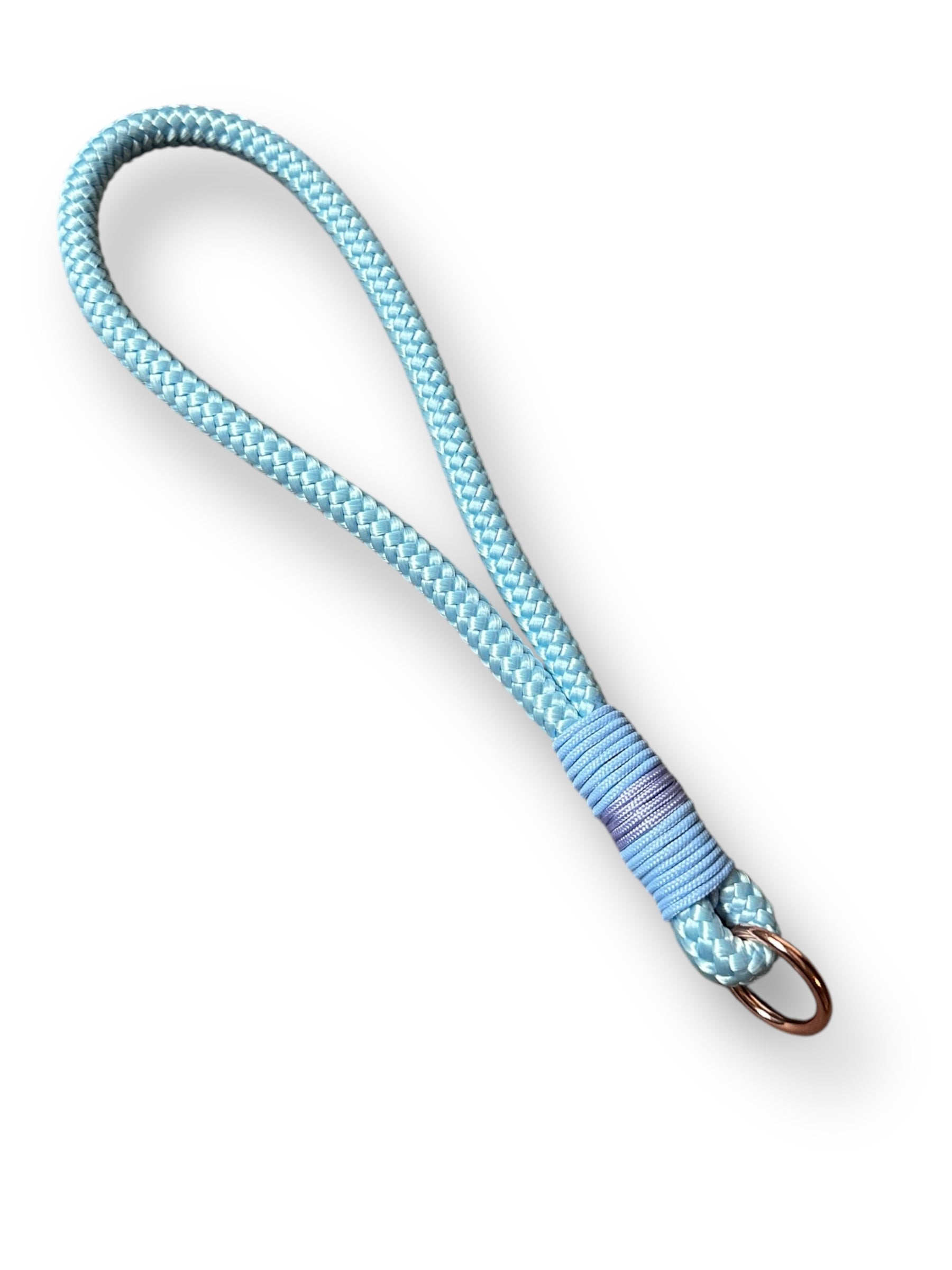 Hand Schlaufe für Hundeleine in blau mir Rose Farbe ein Details Gesamtansicht 