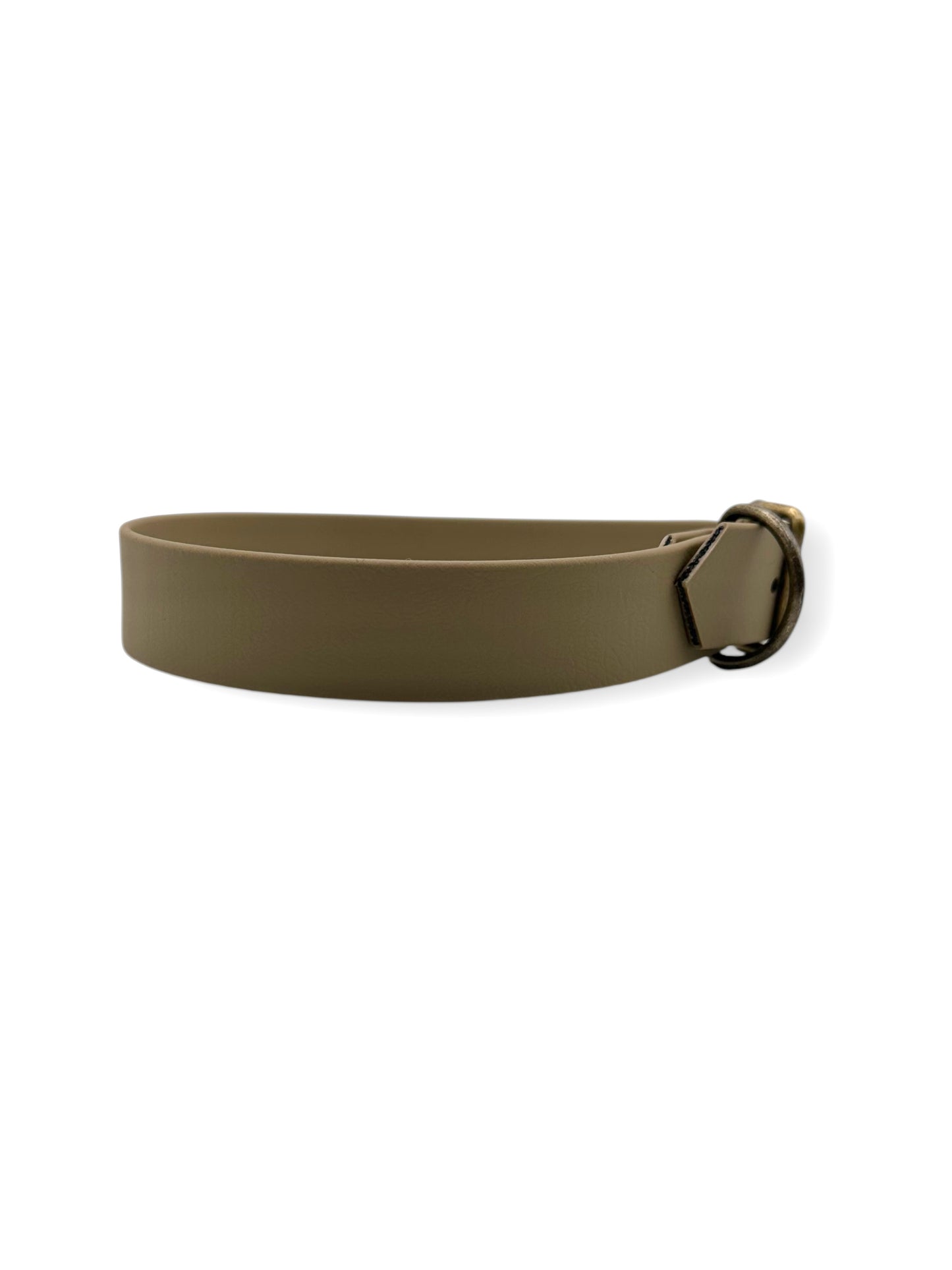 BioThane Hundehalsband in beige. Geeignet für jedes Wetter. Passend für kleine, mittlere und große Hunde, da es an das Gewicht und die Größe angepasst wird.