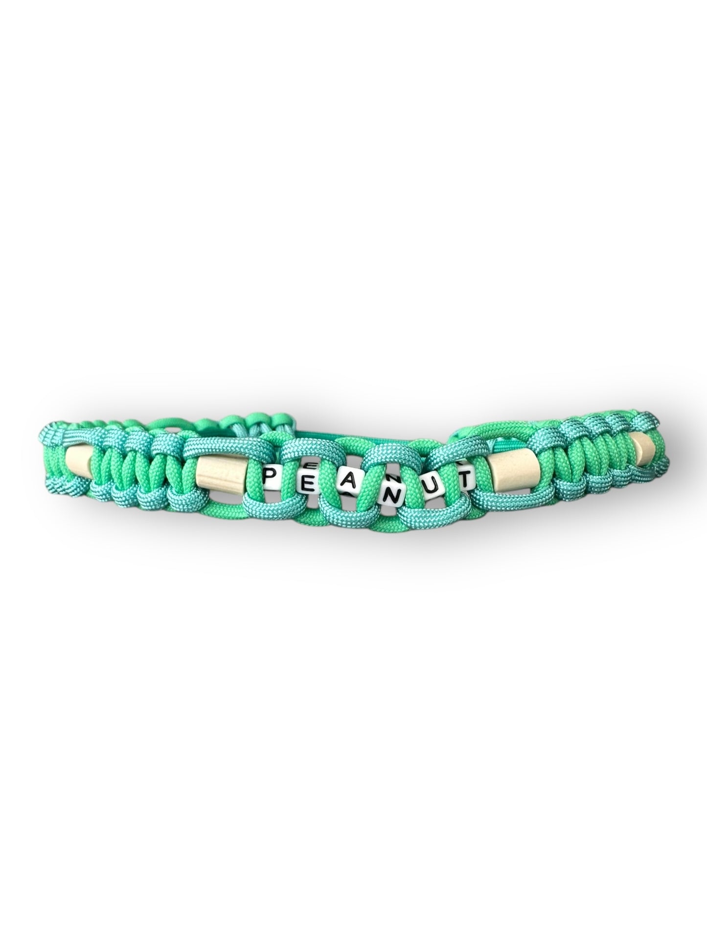Hundehalsband mit EM-Keramik Perlen in den Farben sea grün, fresh Minze & turquoise