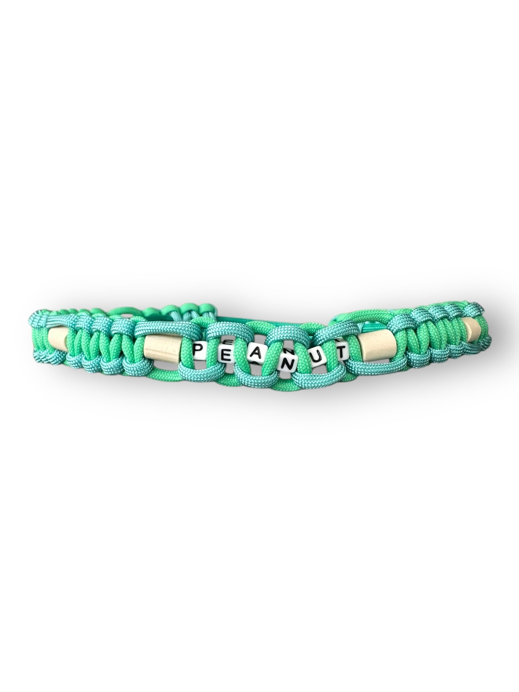 Hundehalsband mit EM-Keramik Perlen in den Farben sea grün, fresh Minze & turquoise