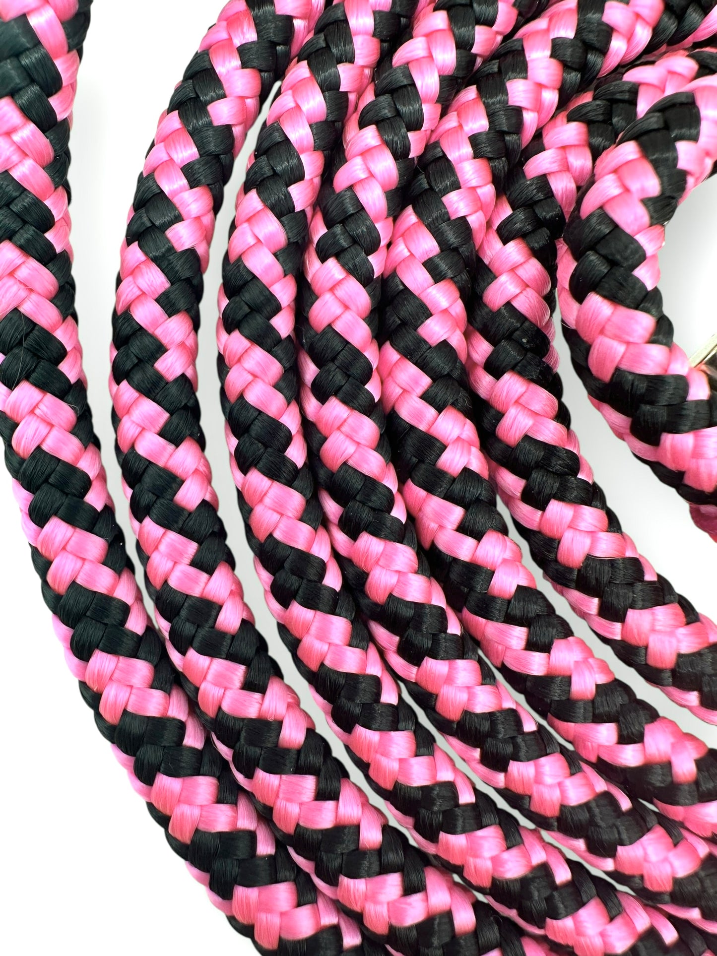 Hundeleine aus Tau in rosa und schwarz Rosa noche pink Seil