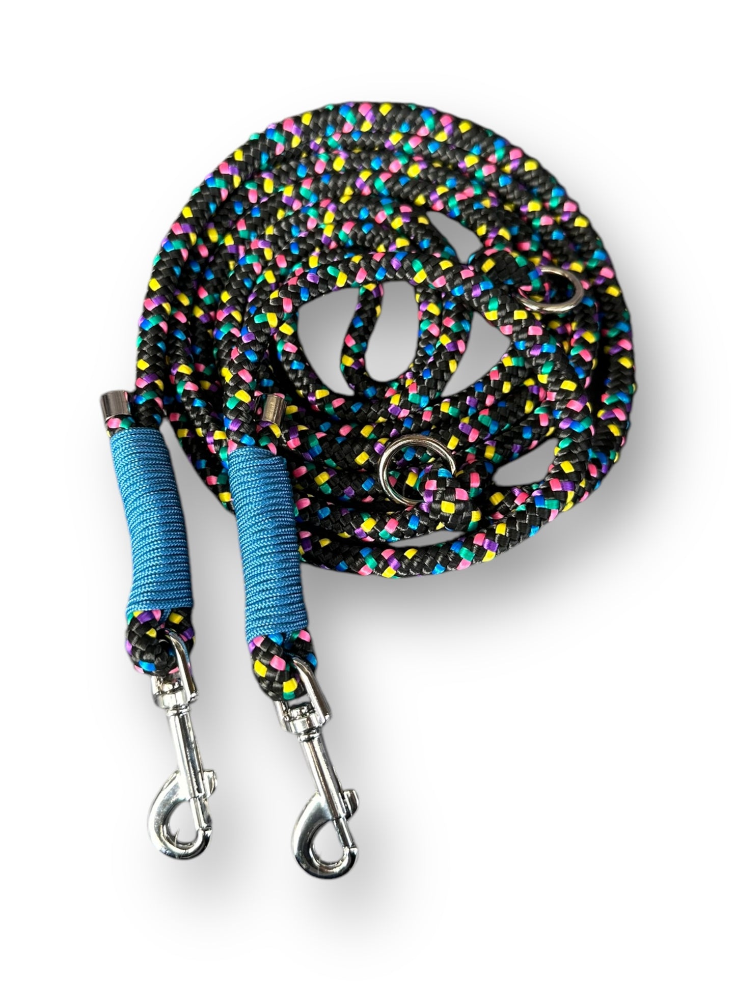 Hundeleine aus 8mm starke Tau aus dem Seil disco mit lapis blauen Details