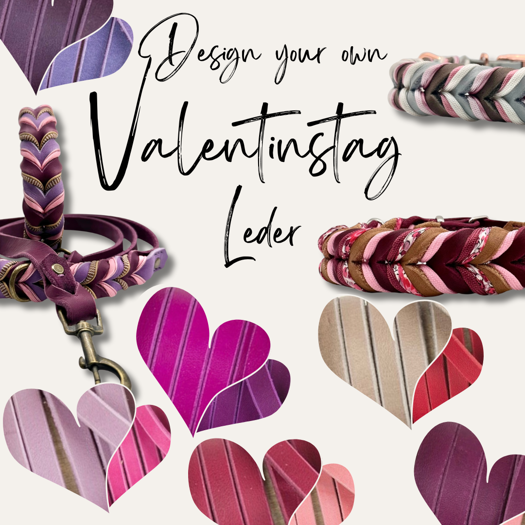 VALENTINSTAG Lederhalsband oder Lederset