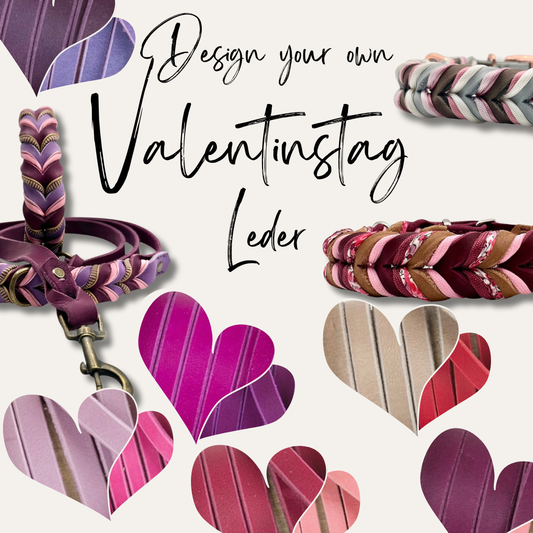 VALENTINSTAG Lederhalsband oder Lederset
