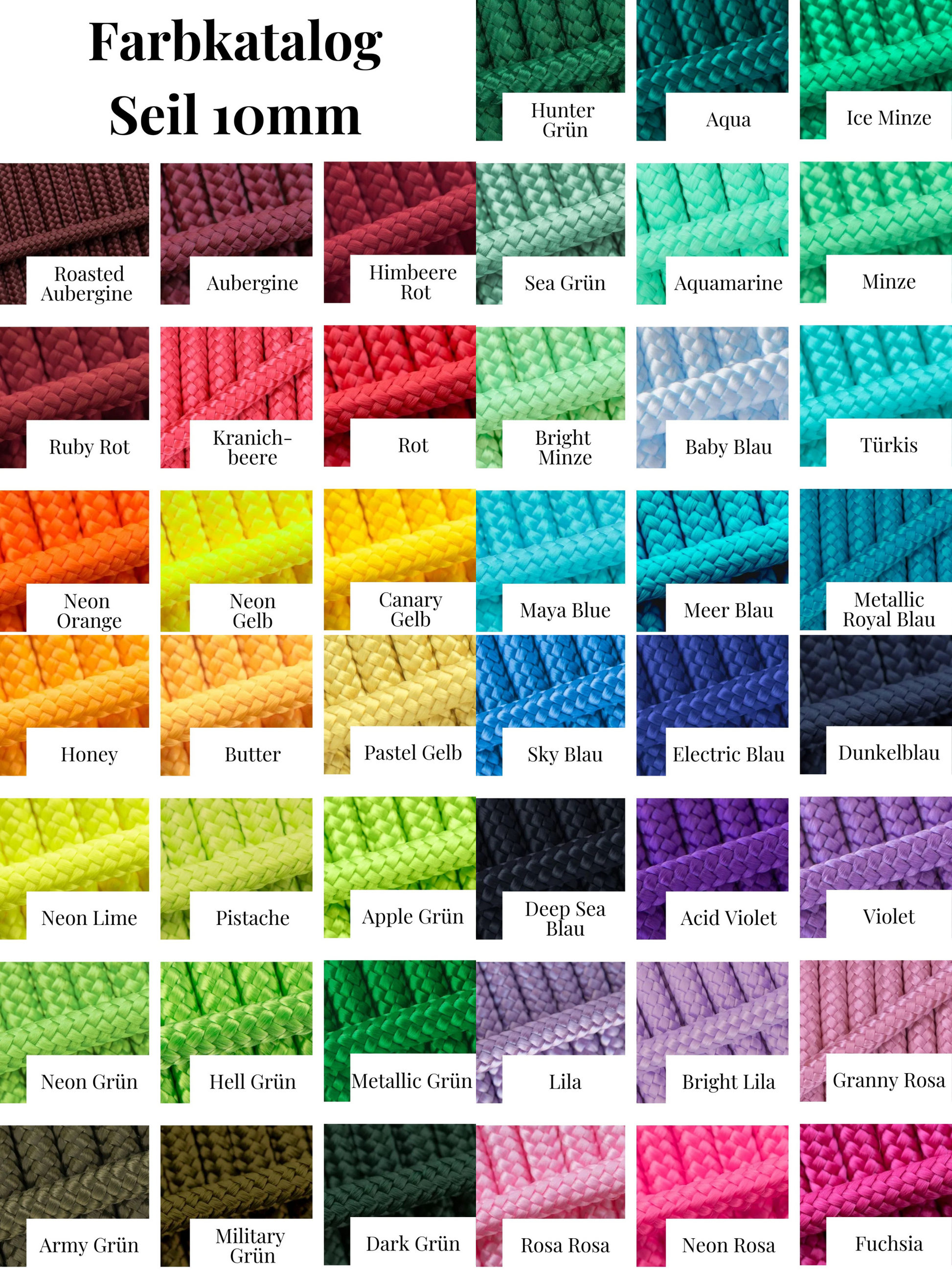 Farbkatalog PPM-Seil. Seite 1