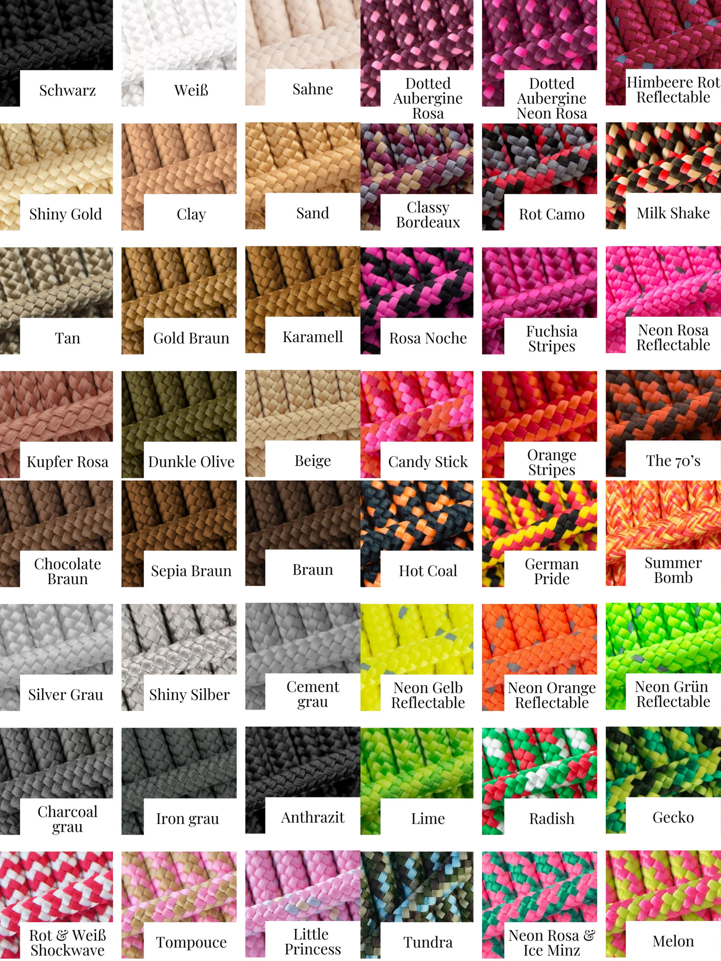 Farbkatalog PPM-Seil. Seite 2