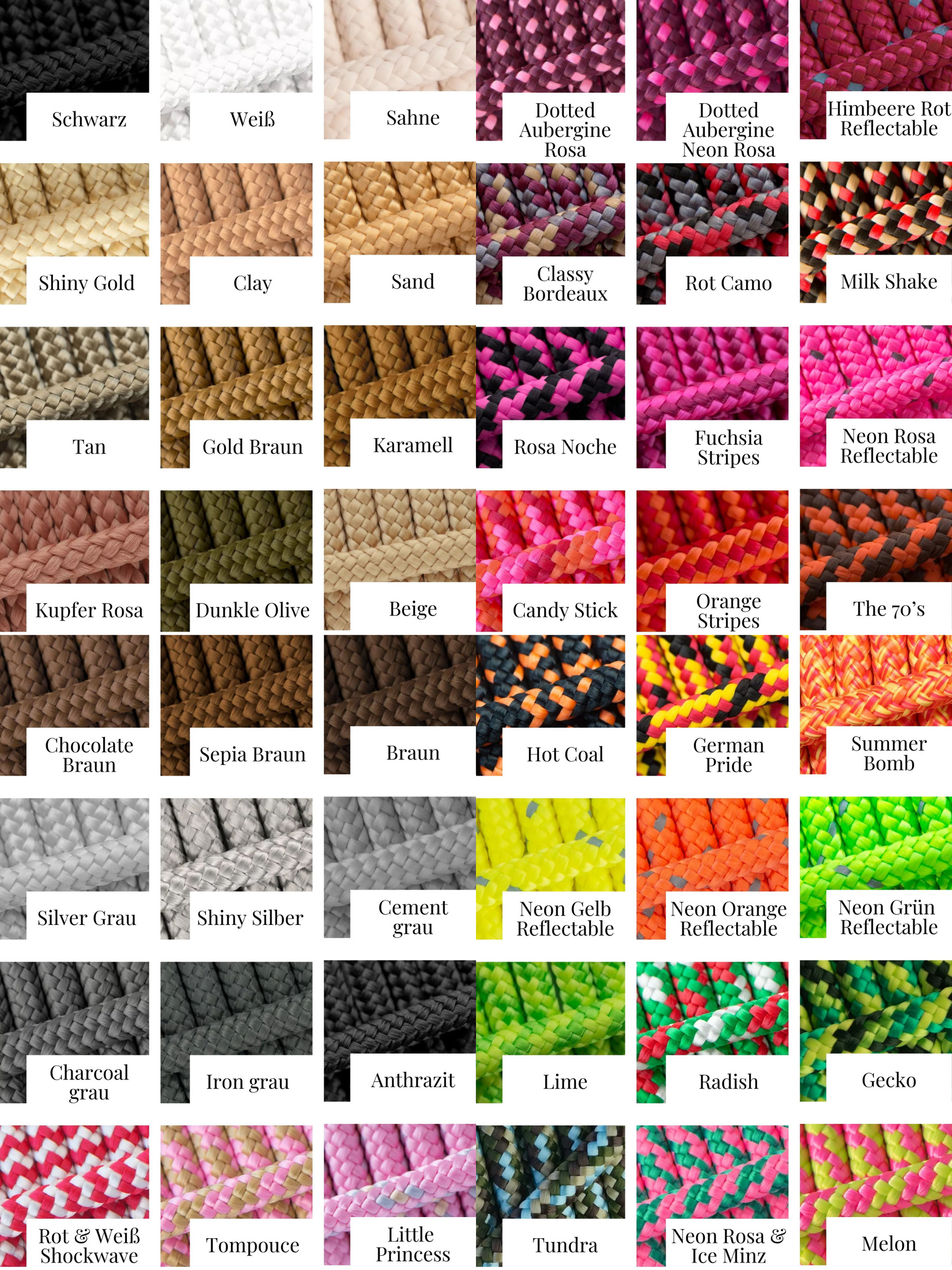 Farbkatalog PPM-Seil. Seite 2